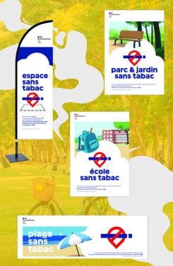 Panneau Espace sans tabac conformes au décret n° 2025-582